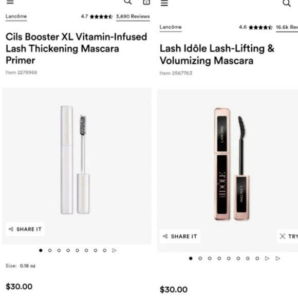 Lancôme Set of Lash Idole Mascara & CILS Booster XL - Picture 3 of 6